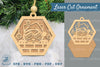 Cute Cat Laser Cut Ornament Clipart Bundle