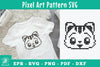 Cute Cat Pixel Art Pattern Clipart Bundle