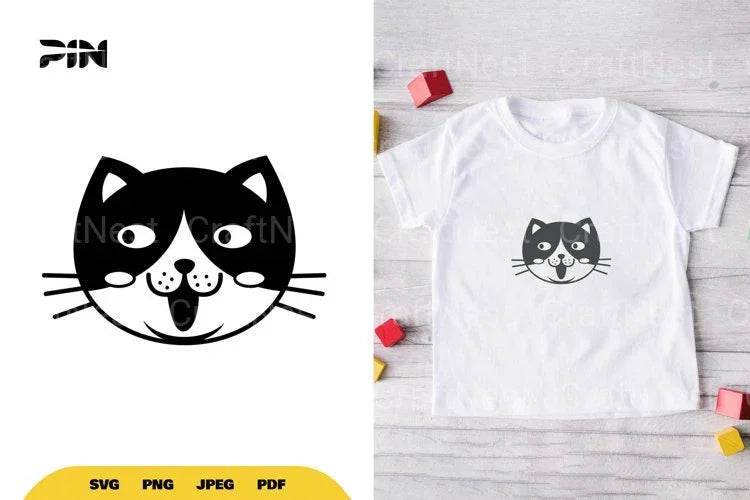 Kawaii Cute Cat SVG Bundle - CraftNest - Digital Crafting and Art