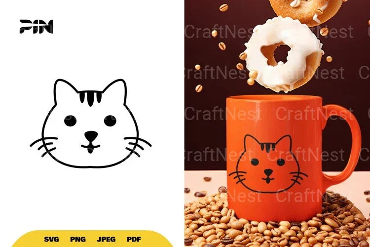 Kawaii Cute Cat SVG Bundle - CraftNest - Digital Crafting and Art