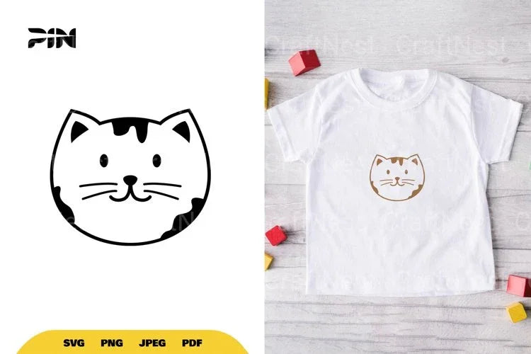 Kawaii Cute Cat SVG Bundle - CraftNest - Digital Crafting and Art
