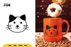 Kawaii Cute Cat SVG Bundle - CraftNest - Digital Crafting and Art
