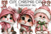 Cute Christmas Cat Clipart Bundle
