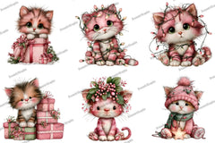 Cute Christmas Cat Clipart Bundle - CraftNest - Digital Crafting and Art