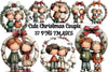 Cute Christmas Couple Clipart Bundle
