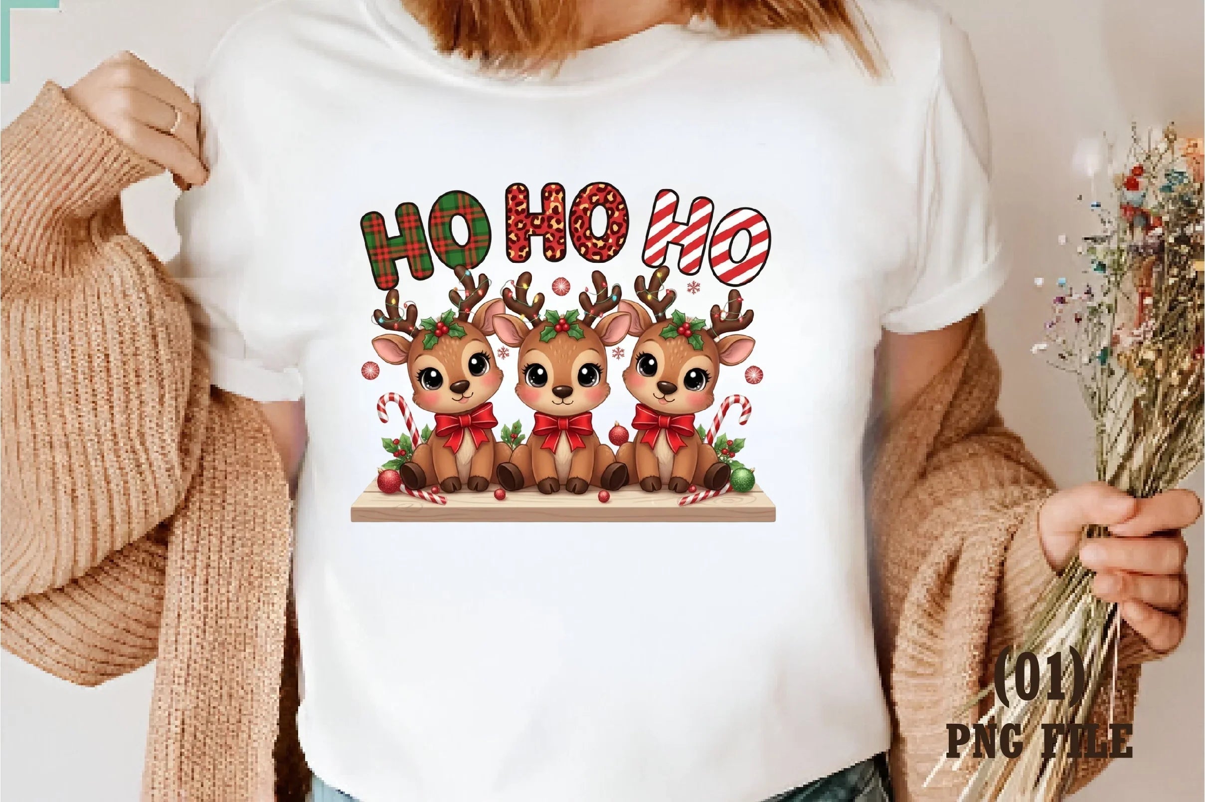 Cute Christmas Reindeer Clipart Bundle - CraftNest - Digital Crafting and Art