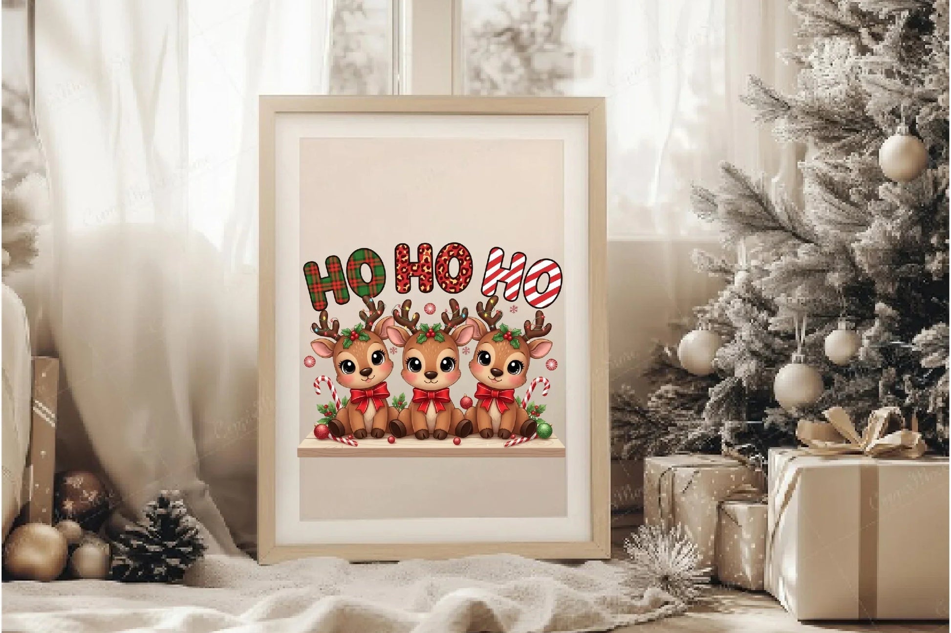 Cute Christmas Reindeer Clipart Bundle - CraftNest - Digital Crafting and Art