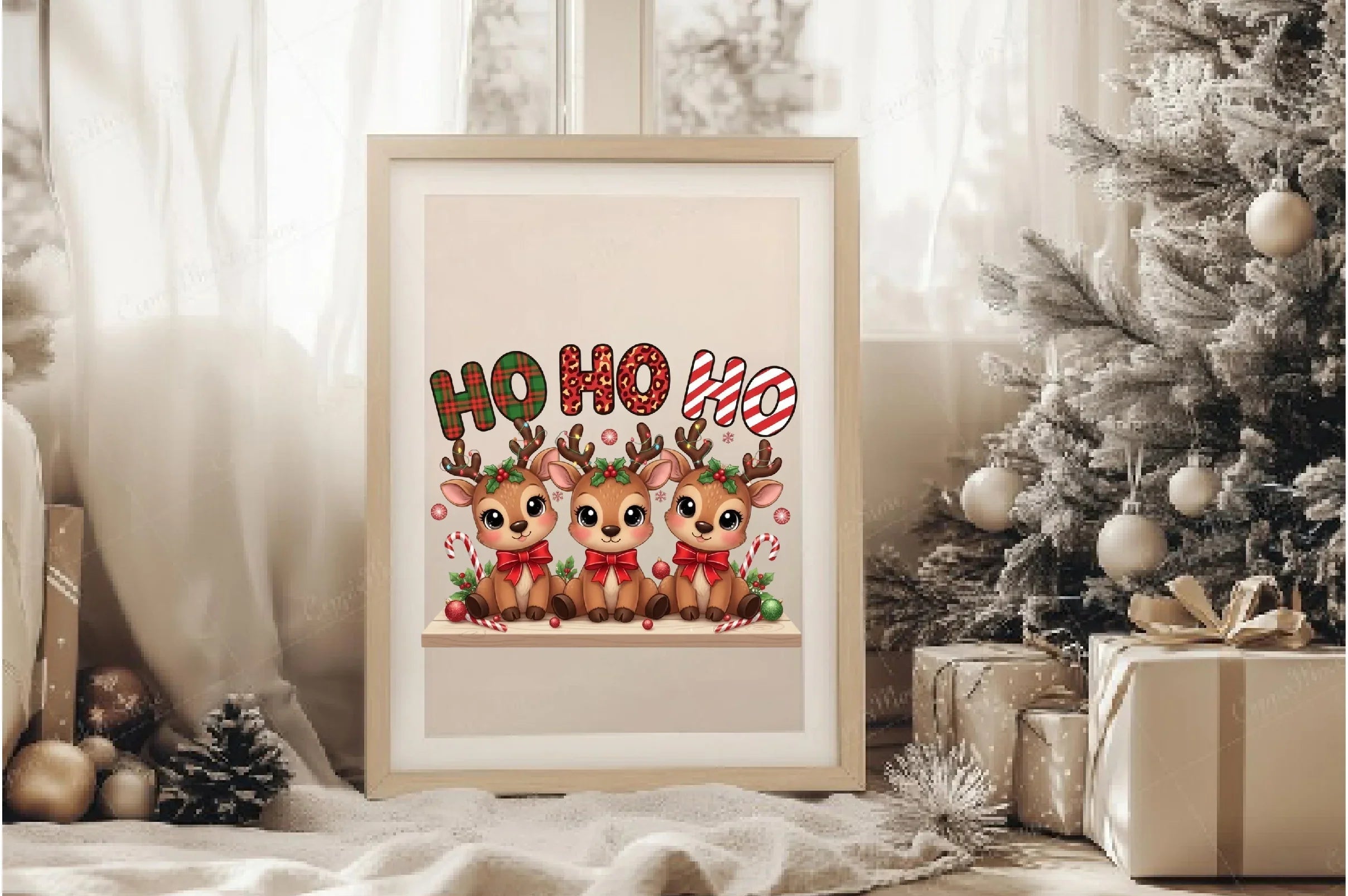 Cute Christmas Reindeer Clipart Bundle - CraftNest - Digital Crafting and Art
