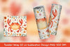Cute Crab Tumbler Wrap Clipart Bundle