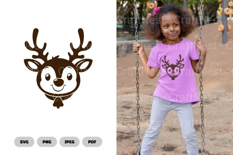 Cute Deer Head SVG Bundle - CraftNest - Digital Crafting and Art