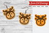 Cute Deer Laser Cut Earrings Design Clipart Bundle