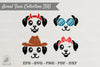 Cute Dog Face Collection Clipart Bundle