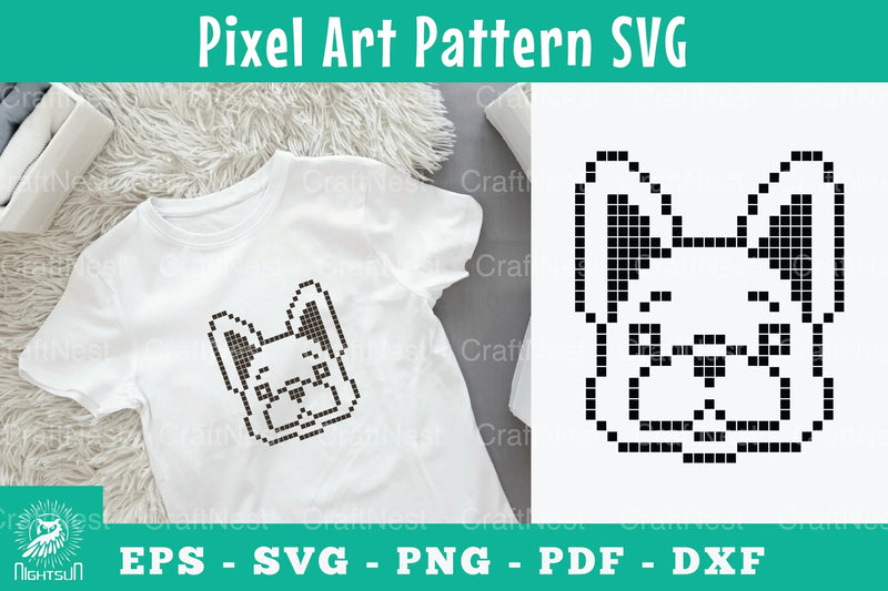 Cute Dog Pixel Art Pattern Clipart Bundle - CraftNest - Digital Crafting and Art