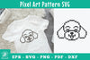 Cute Dog Pixel Art Pattern Clipart Bundle