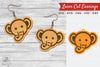 Cute Elephant Laser Cut Earrings Design Bundle