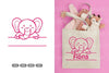 Cute Elephant Split Border Clipart Bundle