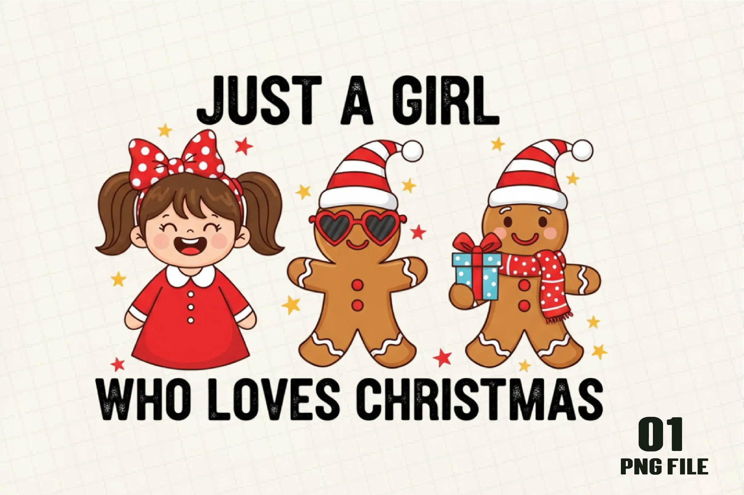Cute Gingerbread Couple Christmas Clipart Bundle - CraftNest - Digital Crafting and Art