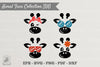 Cute Giraffe Face Collection Clipart Bundle