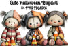 Cute Halloween Ragdoll Clipart Bundle