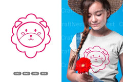 Cute Lion Head SVG Bundle - CraftNest - Digital Crafting and Art