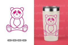 Cute Panda Nursery Doodle Clipart Bundle - CraftNest - Digital Crafting and Art