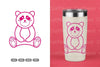 Cute Panda Nursery Doodle Clipart Bundle