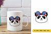 Cute Panda with American Bandana Clipart Bundle