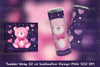 Cute Pink Bear Tumbler Wrap