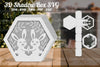 Cute Rabbit 3D Shadow Box Clipart Bundle