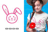 Cute Rabbit Head Clipart Bundle