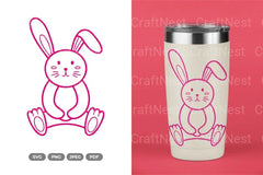 Cute Rabbit Nursery Doodle Clipart Bundle - CraftNest - Digital Crafting and Art