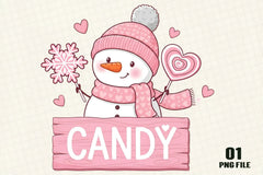 Cute Snowman Candy Clipart Bundle - CraftNest - Digital Crafting and Art