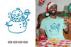 Cute Snowmen Doodle Clipart Bundle