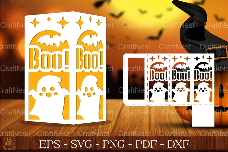 Cute Spooky Ghost Lantern Clipart Bundle - CraftNest - Digital Crafting and Art