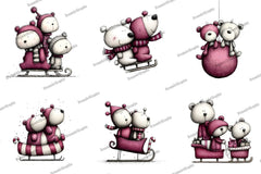 Cute Teddy Bear Couple Clipart Bundle - CraftNest - Digital Crafting and Art