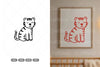 Cute Tiger Nursery Doodle Clipart Bundle