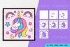 Cute Unicorn Head Layered Papercut Clipart Bundle