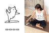 Cute Yoga Pig Clipart Bundle