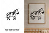 Cute Zebra Nursery Doodle Clipart Bundle