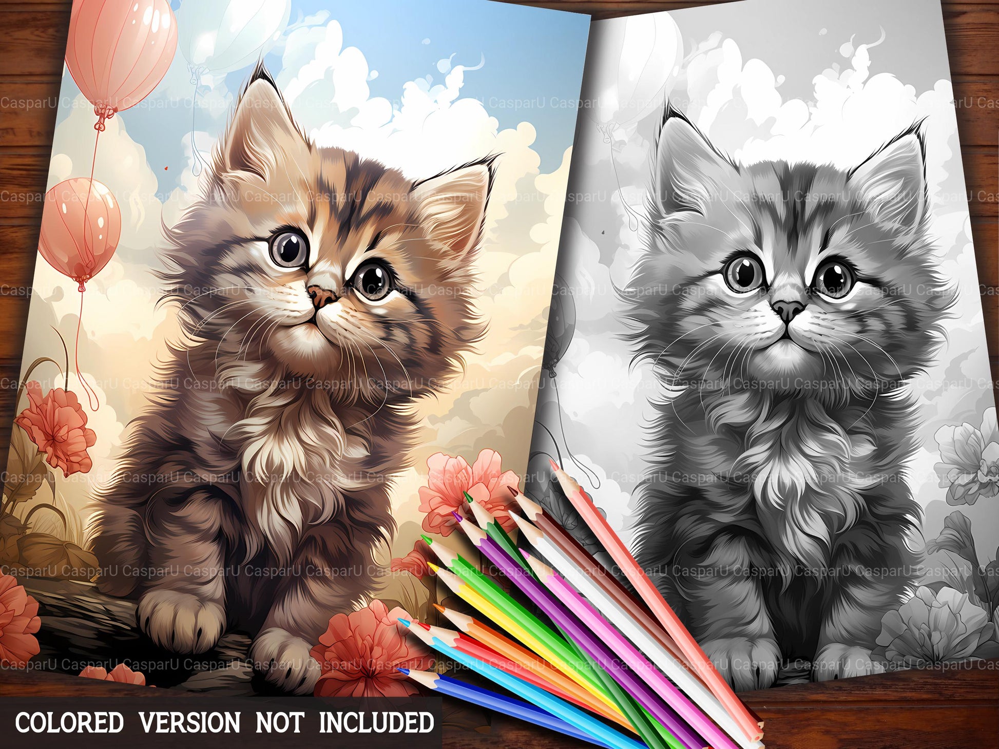 Cute Cats Coloring Books - CraftNest
