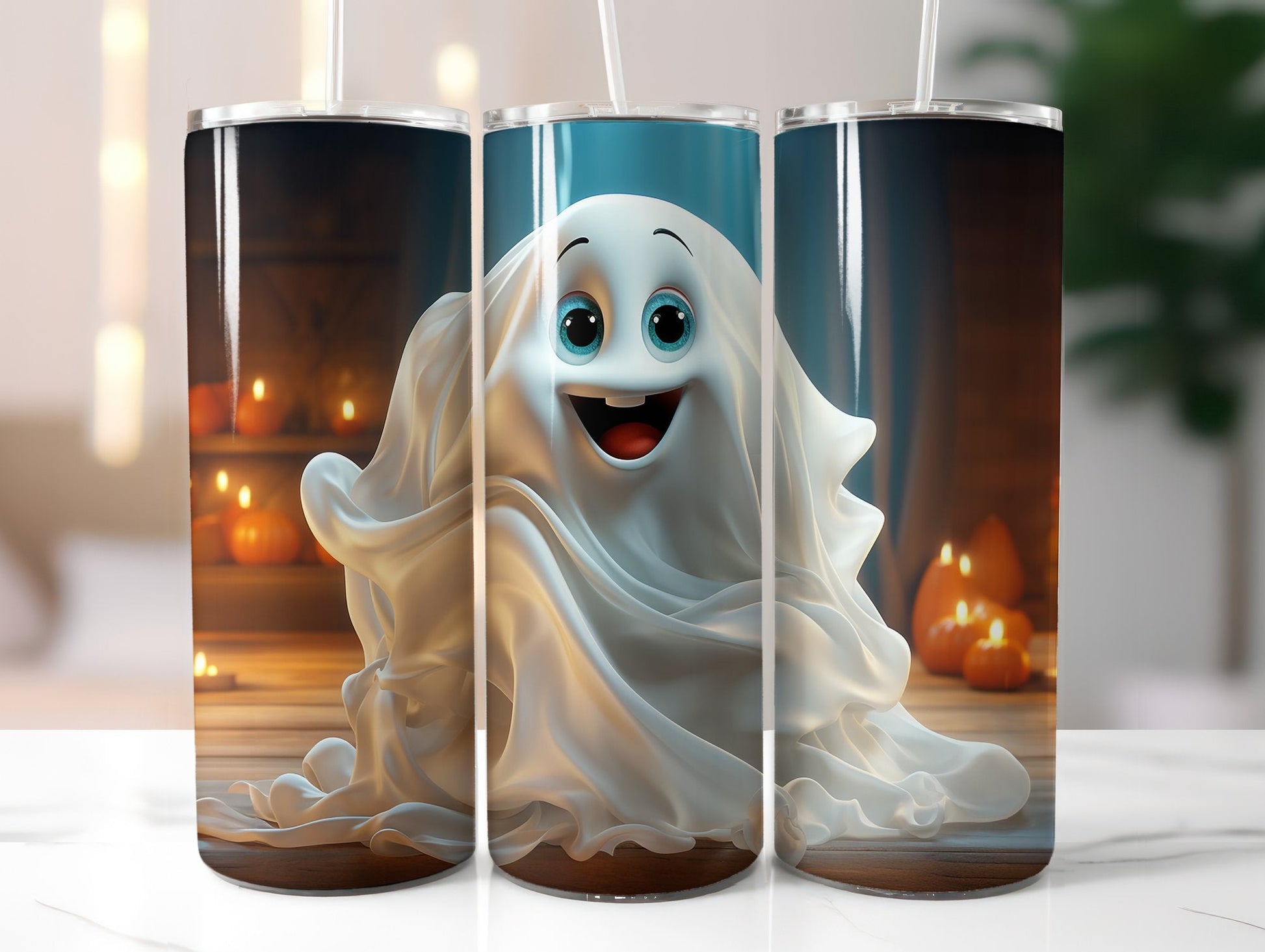 Cute Halloween Tumbler Wrap - CraftNest