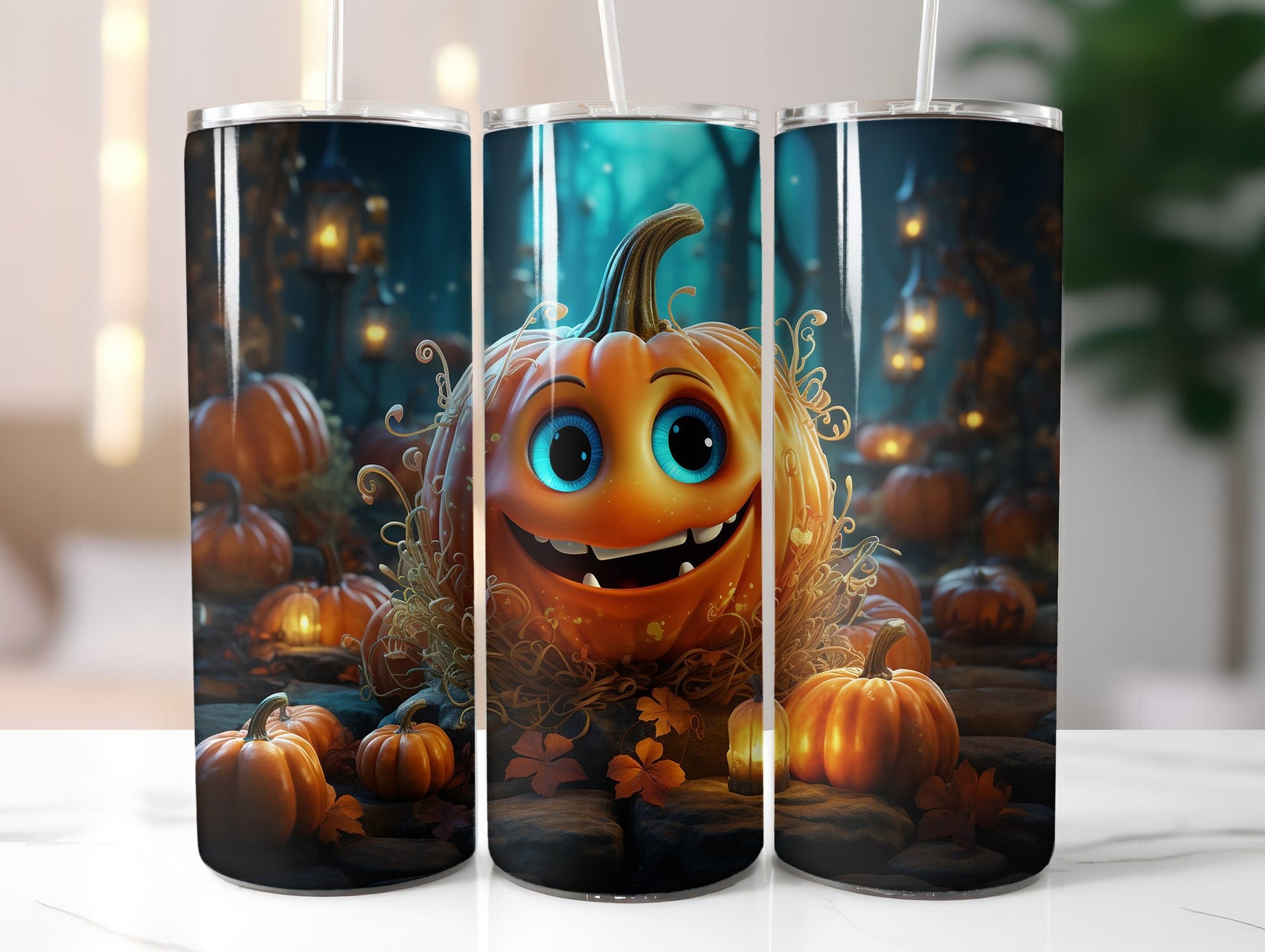 Cute Halloween Tumbler Wrap - CraftNest