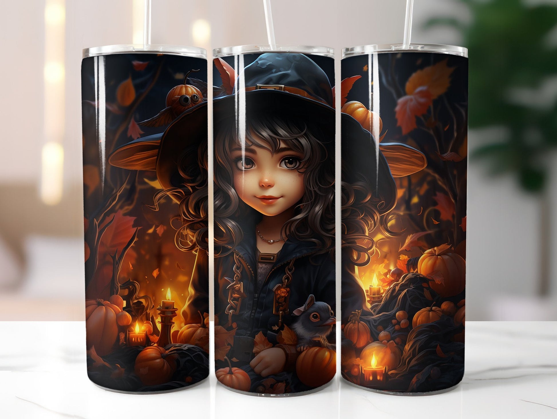Cute Halloween Tumbler Wrap - CraftNest