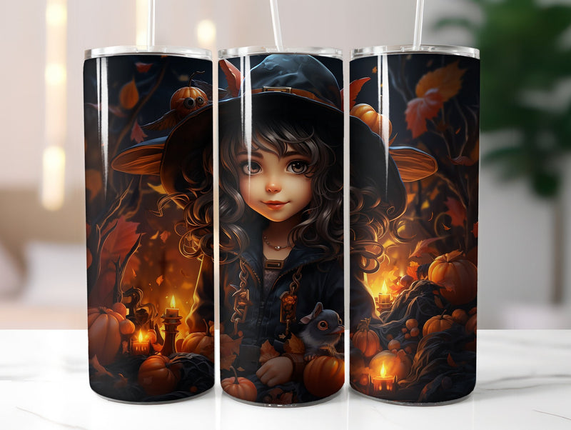 Cute Halloween Tumbler Wrap - CraftNest