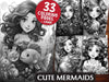 Cute Mermaids Coloring Books