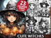 Cute Witches Coloring Books