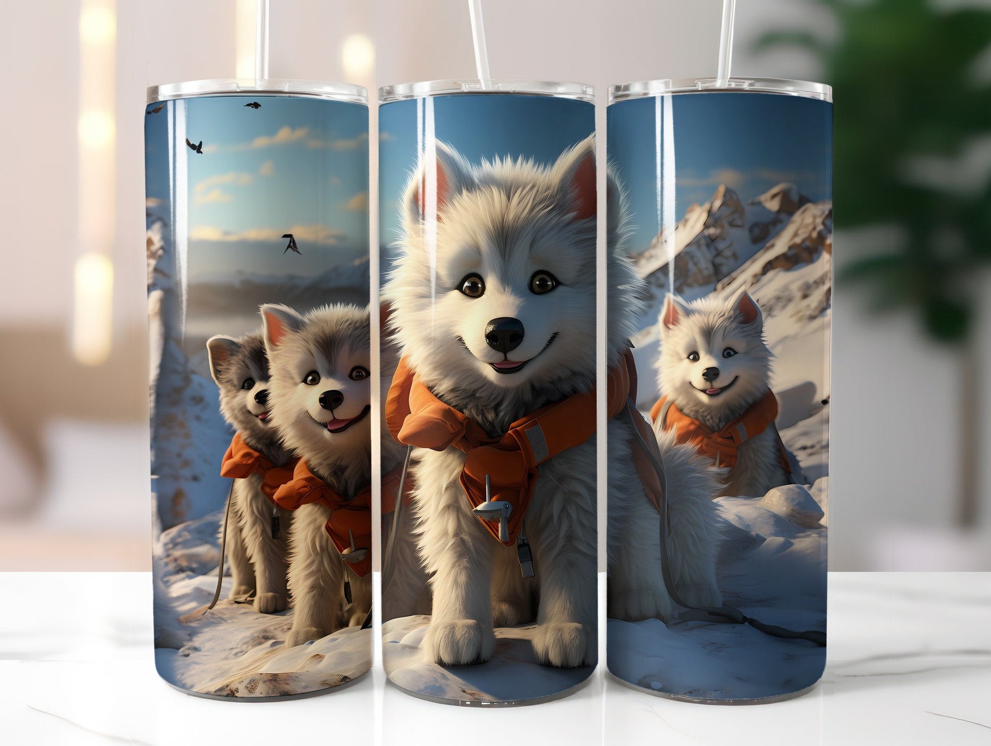 Cute Arctic Animals Tumbler Wrap - CraftNest