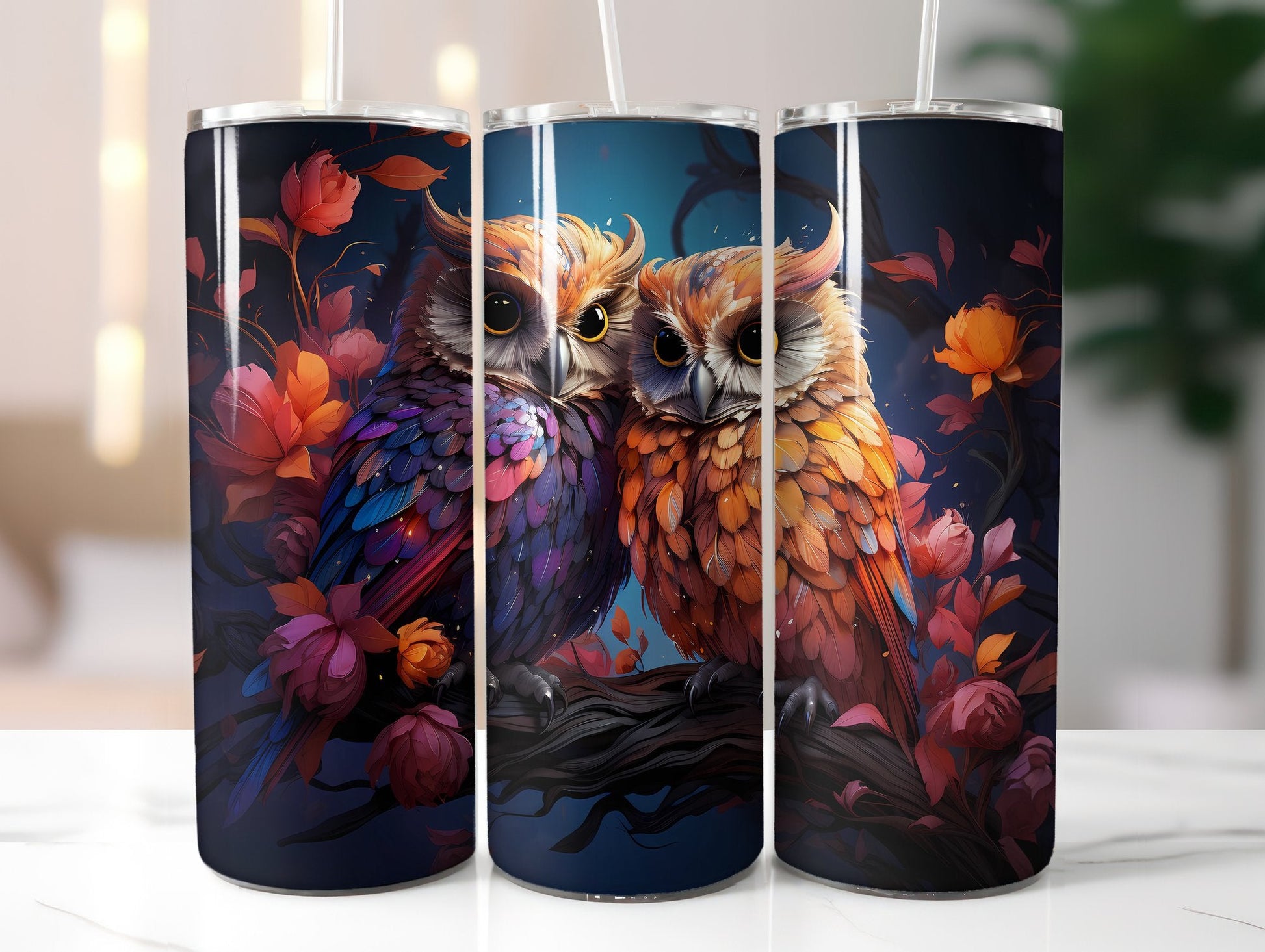 Cute Owls Tumbler Wrap - CraftNest