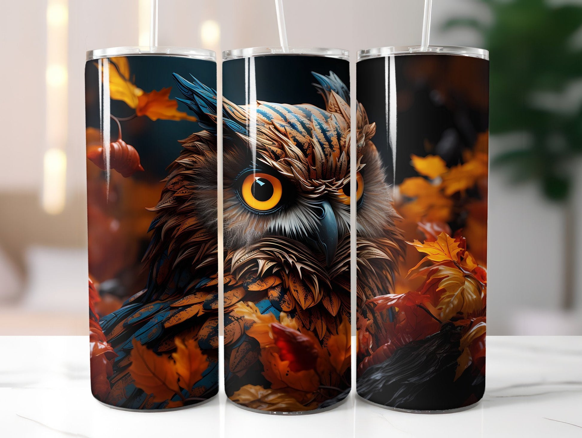 Cute Owls Tumbler Wrap - CraftNest