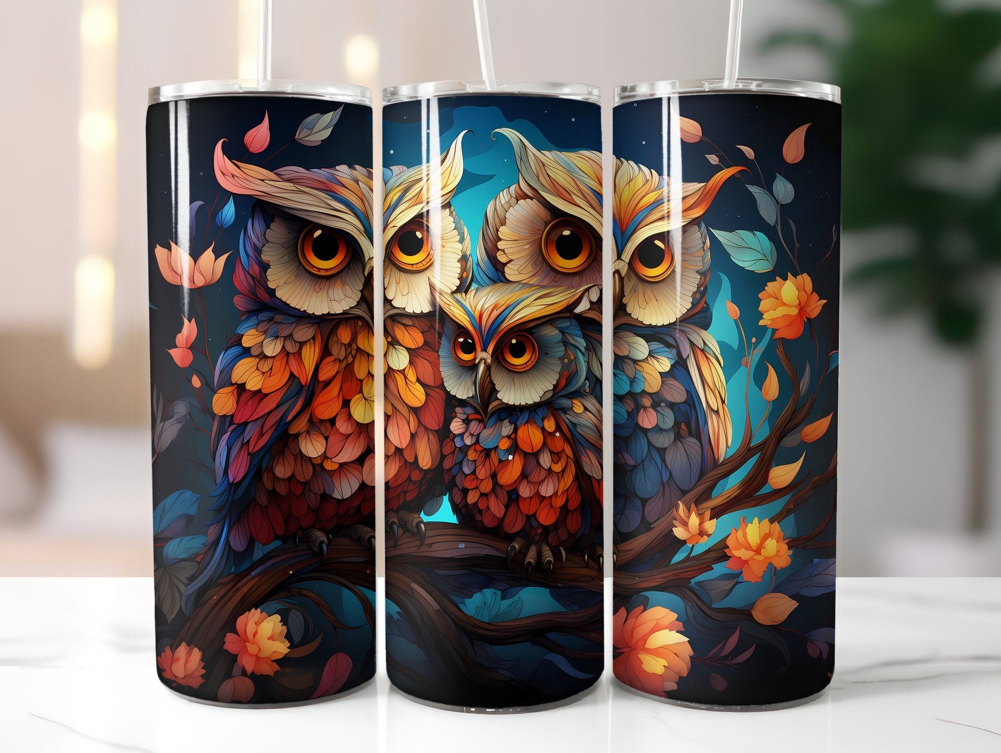 Cute Owls Tumbler Wrap - CraftNest